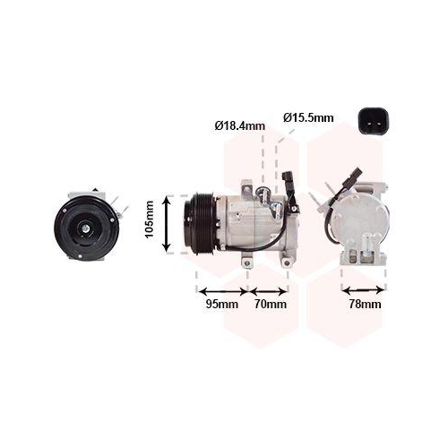 VAN WEZEL Kompressor, Klimaanlage 1800K682