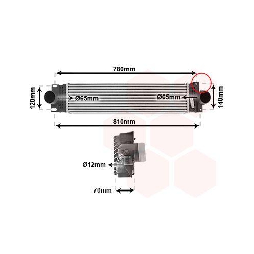 VAN WEZEL Ladeluftk&uuml;hler 18014714