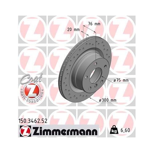 ZIMMERMANN Bremsscheibe SPORT Z 150.3462.52