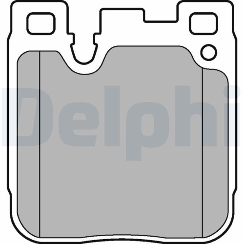 DELPHI Bremsbelagsatz, Scheibenbremse LP3249