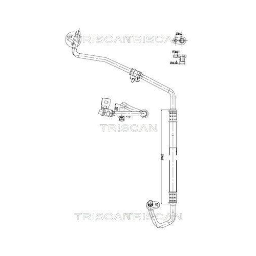 TRISCAN Hochdruck-/Niederdruckleitung, Klimaanlage 9010 28067