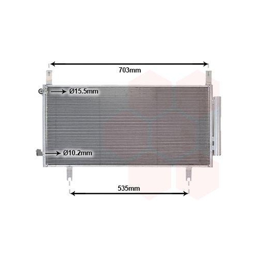 VAN WEZEL Kondensator, Klimaanlage 25015712