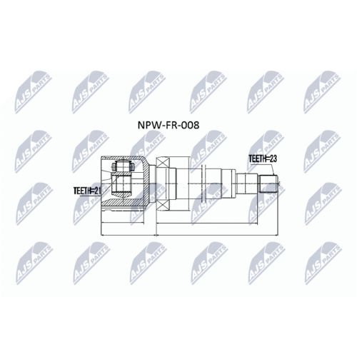 NTY Gelenksatz, Antriebswelle NPW-FR-008
