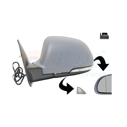 VAN WEZEL Au&szlig;enspiegel * HAGUS * 7623805