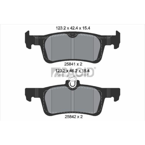 PAGID Bremsbelagsatz, Scheibenbremse T2314N