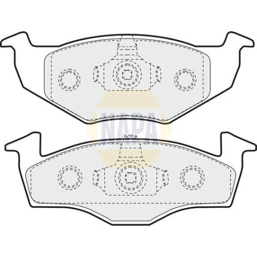NAPA Bremsbelagsatz, Scheibenbremse NAPA NBP1464