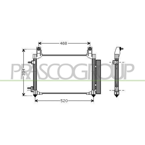 PRASCO Kondensator, Klimaanlage PrascoSelection DW324C002