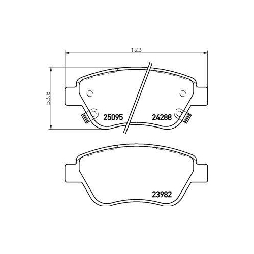 BREMBO Bremsbelagsatz, Scheibenbremse PRIME LINE P 59 081