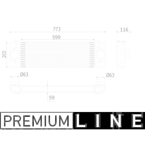 MAHLE Ladeluftk&uuml;hler BEHR *** PREMIUM LINE *** CI 543 000P