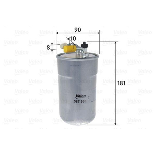 VALEO Kraftstofffilter 587568