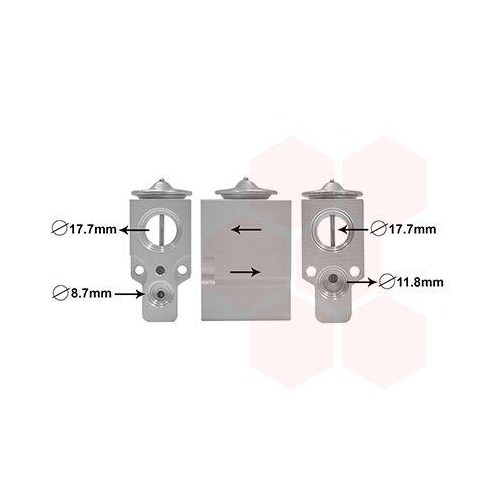 VAN WEZEL Expansionsventil, Klimaanlage 43001488