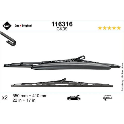 SWF Wischblatt DAS ORIGINAL SET 116316