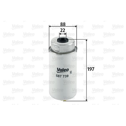 VALEO Kraftstofffilter 587739