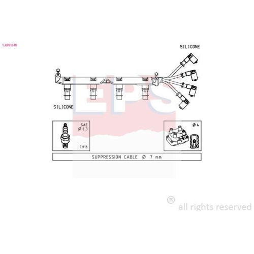 EPS Z&uuml;ndleitungssatz Made in Italy - OE Equivalent