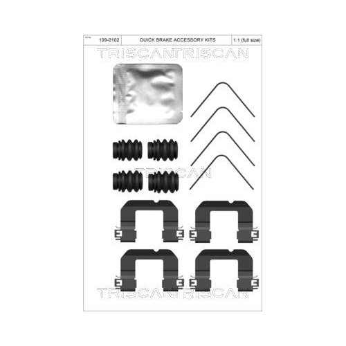 TRISCAN Zubeh&ouml;rsatz, Scheibenbremsbelag