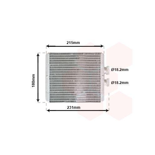 VAN WEZEL W&auml;rmetauscher, Innenraumheizung 03006198