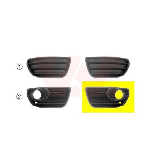 VAN WEZEL L&uuml;ftungsgitter, Sto&szlig;f&auml;nger ** Equipart ** 1622593