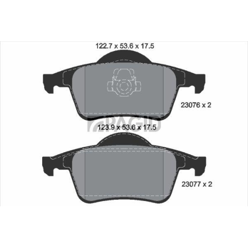 PAGID Bremsbelagsatz, Scheibenbremse T1190N