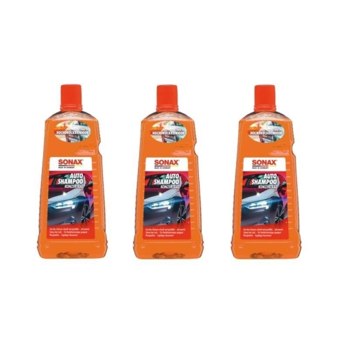 3 St&uuml;ck SONAX AutoShampoo Konzentrat 2 Liter 03145410
