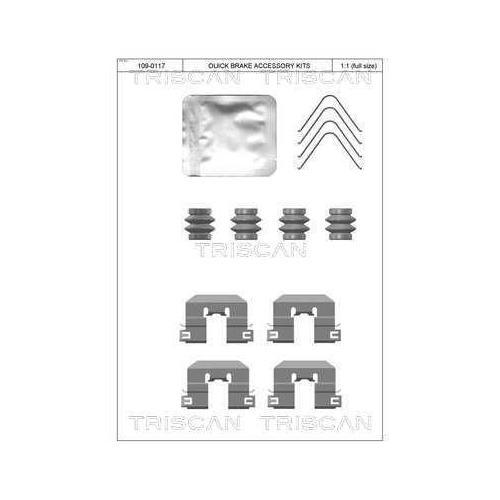 TRISCAN Zubeh&ouml;rsatz, Scheibenbremsbelag