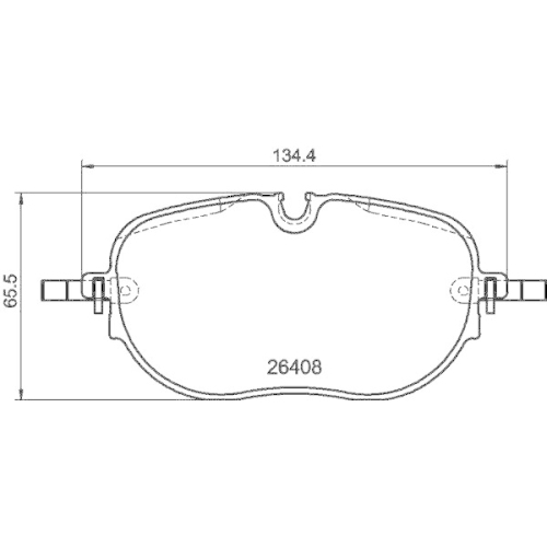 DON Bremsbelagsatz, Scheibenbremse PCP2042