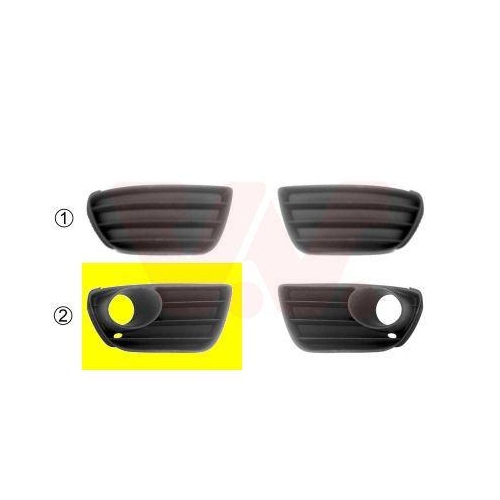 VAN WEZEL L&uuml;ftungsgitter, Sto&szlig;f&auml;nger ** Equipart ** 1622594