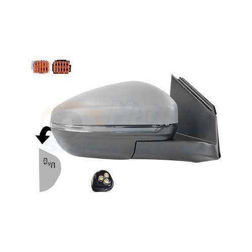 VAN WEZEL Au&szlig;enspiegel * HAGUS * 0967828