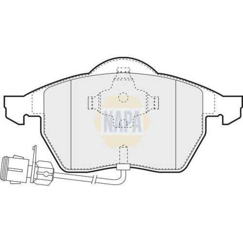 NAPA Bremsbelagsatz, Scheibenbremse NAPA NBP1467