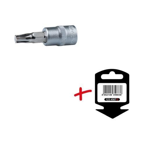 1/4 Zoll Bit-Stecknuss Torx, T6 auf H&auml;nger KS TOOLS 911.4407-E