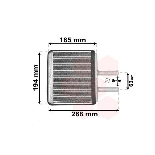 VAN WEZEL W&auml;rmetauscher, Innenraumheizung 08006042