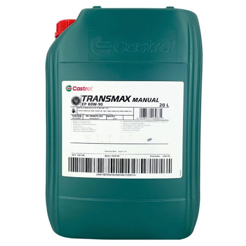 Getriebe&ouml;l 20 Liter Castrol Transmax Manual EP 80W-90 Ersetzt ARAL EP 80W90