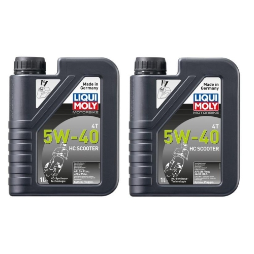 Motor&ouml;l LIQUI MOLY 20829 Motorbike 4T 5W-40 HC Scooter Motorroller Piaggio 2 L