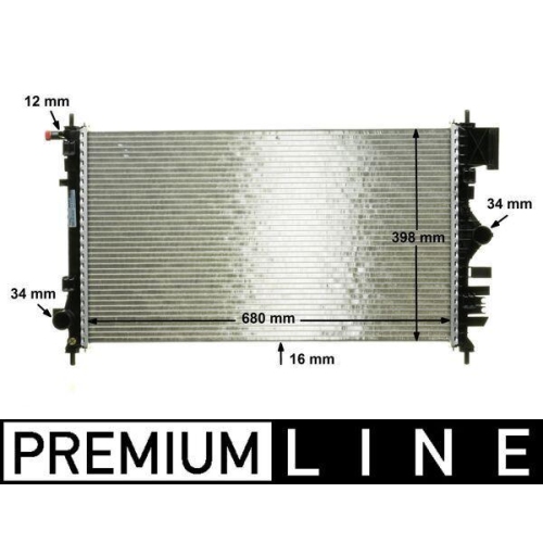 MAHLE Kühler, Motorkühlung BEHR *** PREMIUM LINE *** CR 1097 000P