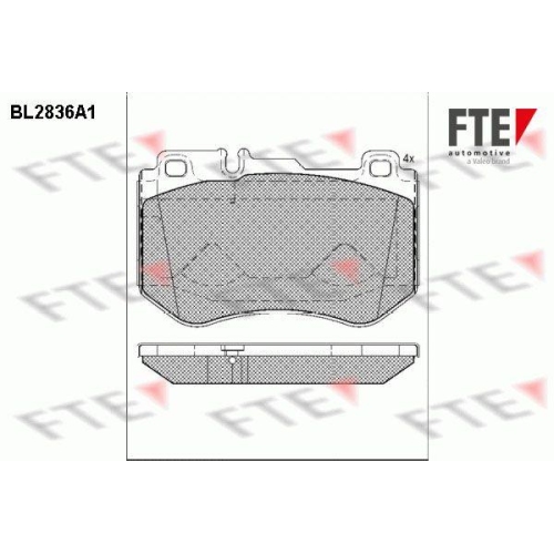 FTE Bremsbelagsatz, Scheibenbremse