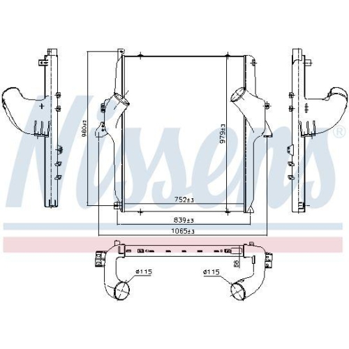 NISSENS Ladeluftkühler 97068