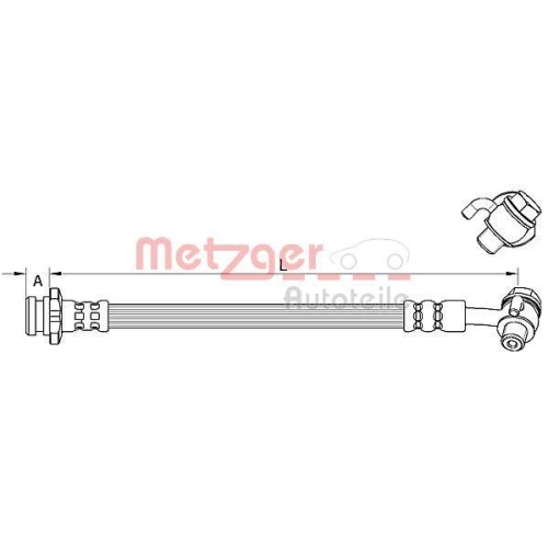 METZGER AUTOTEILE Bremsschlauch 4111585