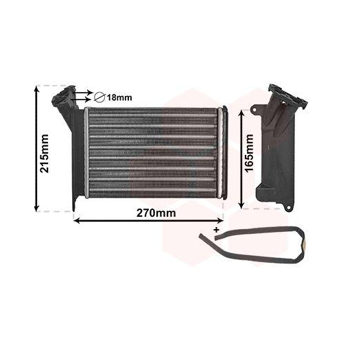 VAN WEZEL W&auml;rmetauscher, Innenraumheizung *** IR PLUS *** 06006005