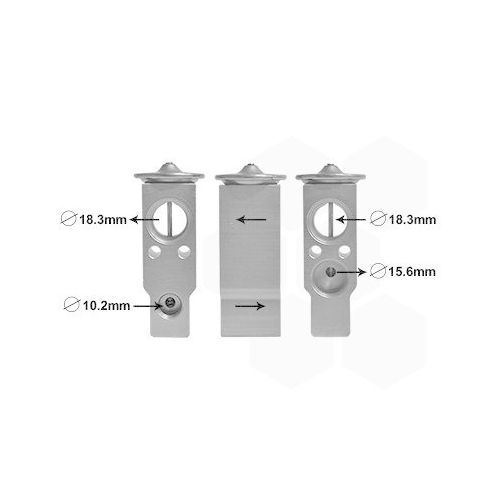 VAN WEZEL Expansionsventil, Klimaanlage 53001703