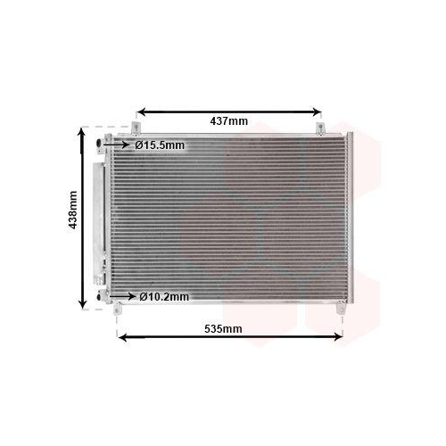VAN WEZEL Kondensator, Klimaanlage 52015708