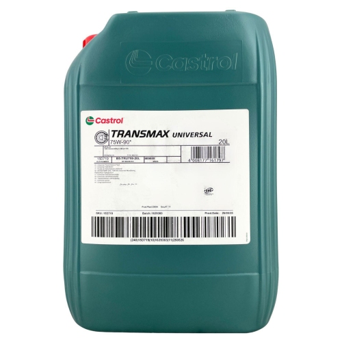 Getriebe&ouml;l CASTROL Transmax Universal 75W-90 API GL-4, API GL-5, 20 Liter 15D719