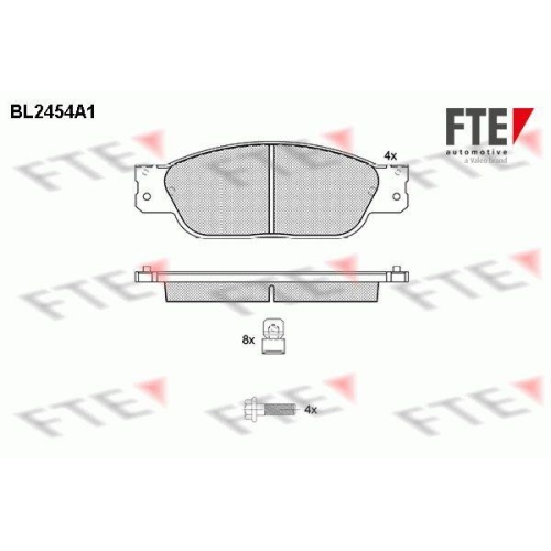 FTE Bremsbelagsatz, Scheibenbremse