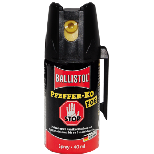 Ballistol Pfeffer-KO FOG Pfefferspray Tierabwehr KO Abwehrspray Schutzspray 40ml