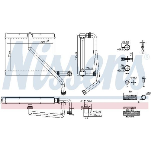 NISSENS W&auml;rmetauscher, Innenraumheizung ** FIRST FIT ** 707289