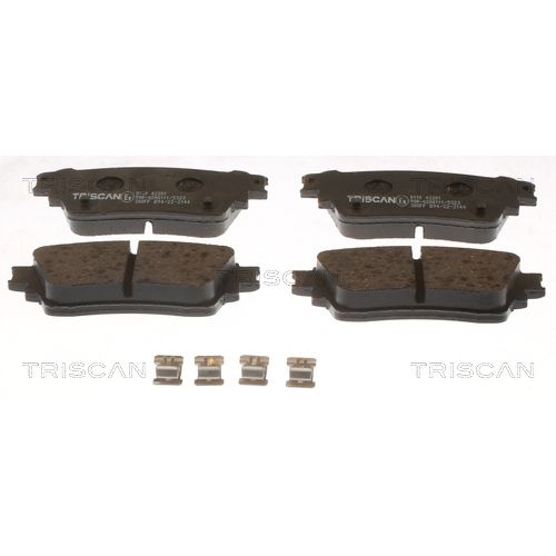 TRISCAN Bremsbelagsatz, Scheibenbremse 8110 42201