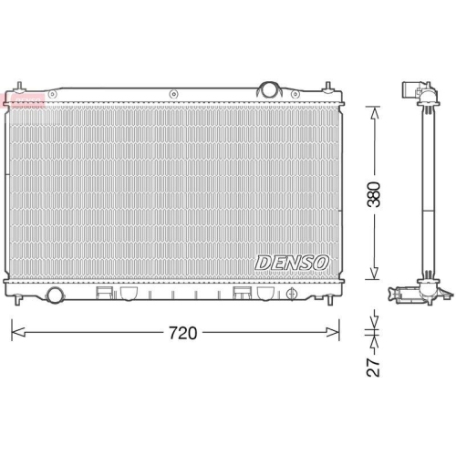 DENSO Kühler, Motorkühlung DRM50144