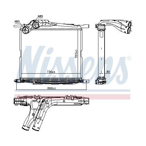 NISSENS Ladeluftkühler 97069