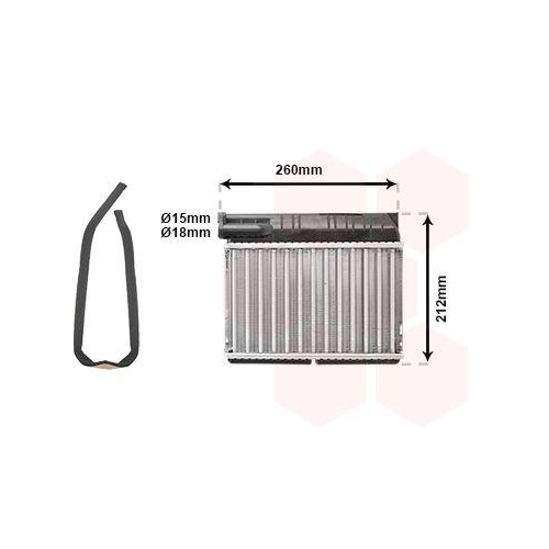 VAN WEZEL W&auml;rmetauscher, Innenraumheizung *** IR PLUS *** 06006166