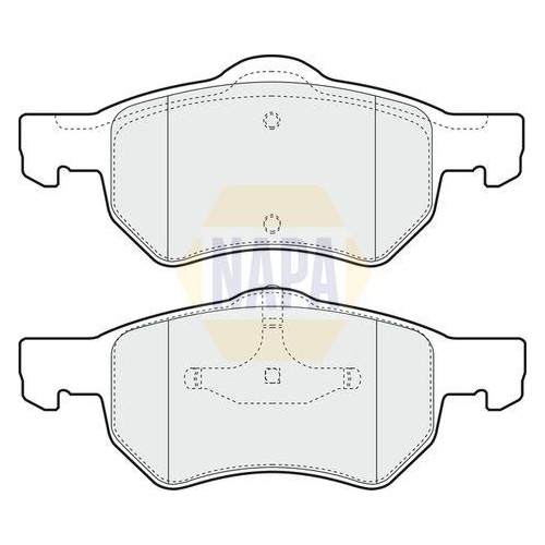 NAPA Bremsbelagsatz, Scheibenbremse NAPA NBP1471