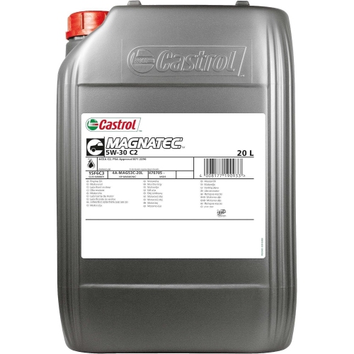 Motoröl Castrol Magnatec 5W-30 C2 Peugeot PSA B71 2290 ACEA C2 20 Liter 15F6C3
