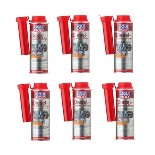 6x Liqui Moly Systempflege Diesel Additiv 250 ml Dose - 5139